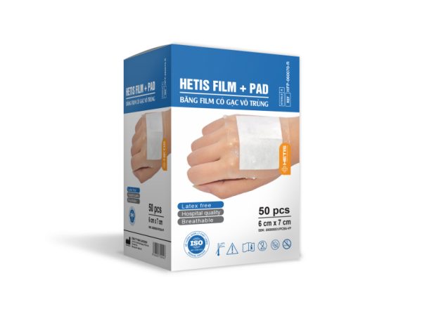 HETIS FILM + PAD – FILM TAPE WITH STERILE GAUZE
