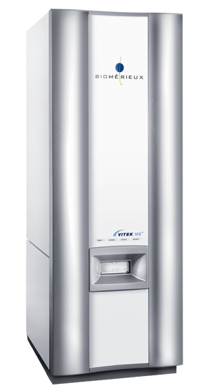 System for rapid identification of bacteria using the principle of mass spectrometry VITEK MS