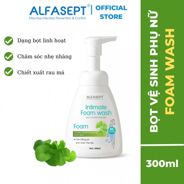 BỌT VỆ SINH PHỤ NỮ ALFASEPT INTIMATE FOAM WASH